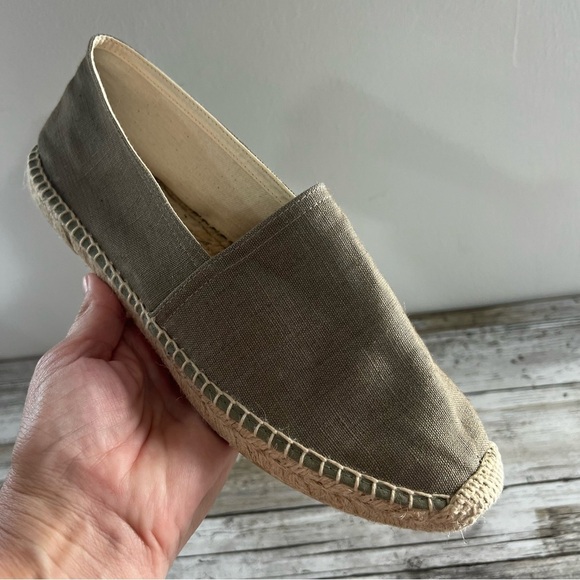 J.Crew Made in Spain Espadrille Flats in Linen - Picture 2 of 14